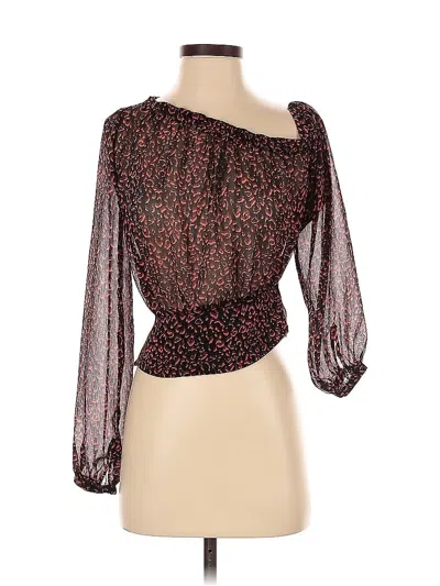 Pre-owned Kookai 3/4 Sleeve Blouse In Brown