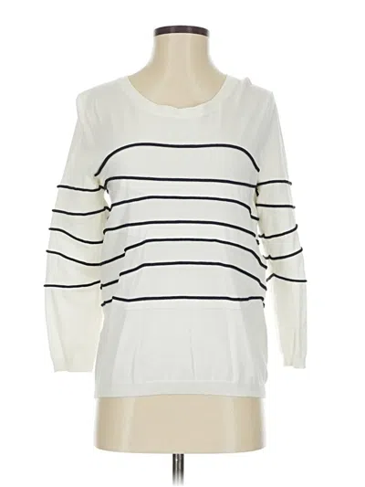 Pre-owned Kookai 3/4 Sleeve Top Ivory Boatneck Tops