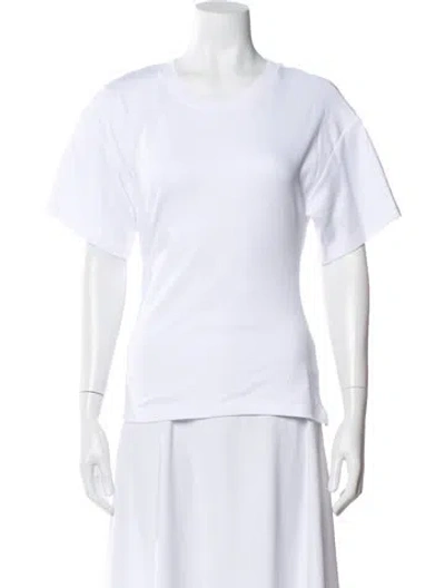 Pre-owned Kookai Crew Neck Short Sleeve T-shirt In White