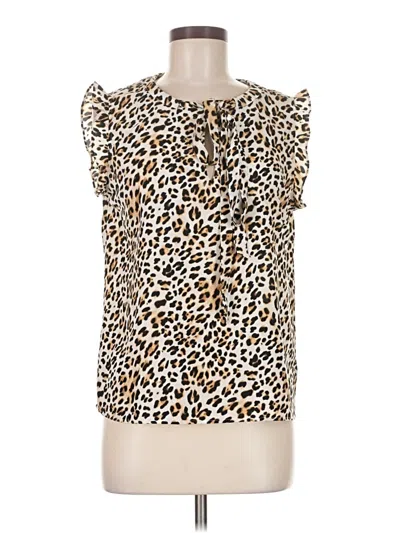 Pre-owned Kookai Sleeveless Blouse In Brown