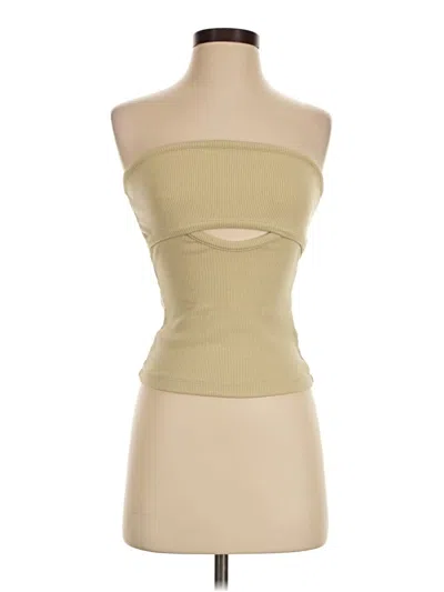 Pre-owned Kookai Sleeveless Top Tan Strapless Neckline Tops