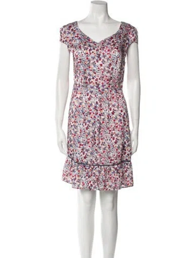 Pre-owned Kookai Striped Faux Fur Coat In Neutral