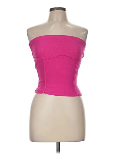 Pre-owned Kookai Tube Top Pink Strapless Neckline Tops