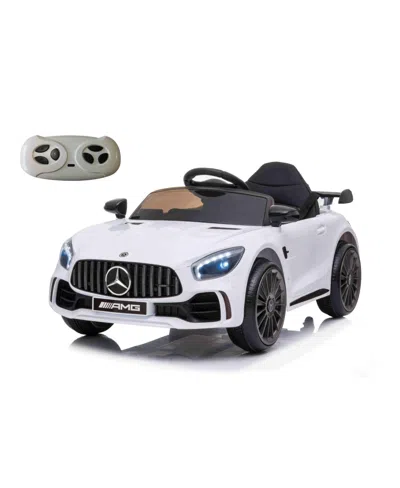 Kool Karz Playground Kids' 12v Mercedes Benz Gtr Toy Car In White