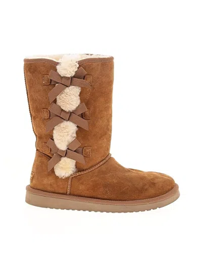 Pre-owned Koolaburra By Ugg Ankle Boots In Brown