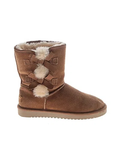 Pre-owned Koolaburra By Ugg Ankle Boots In Brown