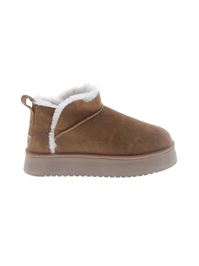 Pre-owned Koolaburra By Ugg Ankle Boots In Brown