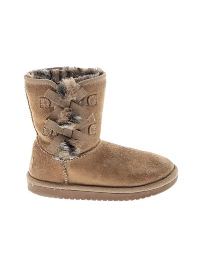 Pre-owned Koolaburra By Ugg Kids' Boots In Tan