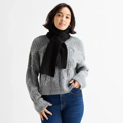 Koolaburra By Ugg Cable Knit Fingerless Scarf In Black