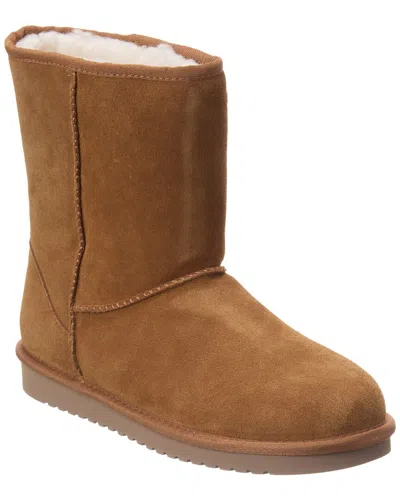 Koolaburra Koola Short Womens Faux Fur Lined Ankle Casual Boots In Brown