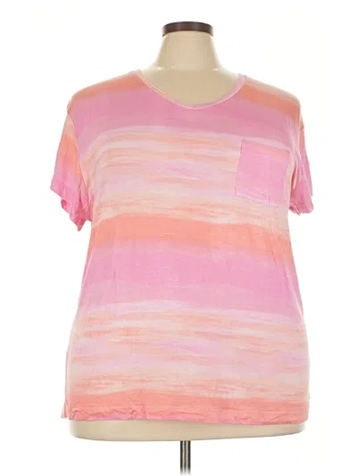 Pre-owned Koolaburra By Ugg Short Sleeve T-shirt In Pink