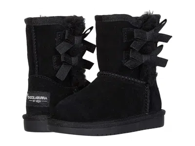 Koolaburra By Ugg Kids' Victoria Short Boot (toddler) Girl's Shoes Black : 9 Toddler M, Suede