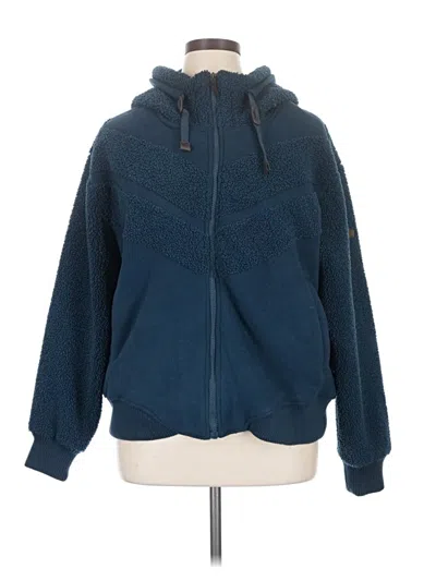 Pre-owned Koolaburra By Ugg Zip Up Hoodie In Blue