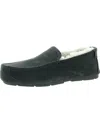 Koolaburra Tipton  Mens Suede Faux Fur Moccasin Slippers In Grey