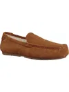 KOOLABURRA TIPTON MENS SUEDE FAUX FUR MOCCASIN SLIPPERS