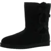 Koolaburra Victoria Short Womens Leather Embellished Shearling Boots In Multi