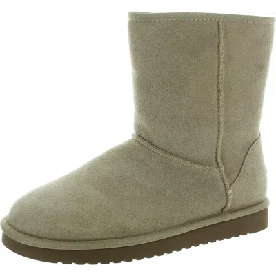 Koolaburra Womens Faux Fur Lined Winter & Snow Boots In Beige