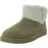 Koolaburra Womens Suede Faux Shearling Winter & Snow Boots In Beige