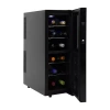 Koolatron 12 Bottle Dual Zone Wine Cooler Freestanding Wine Fridge In Black