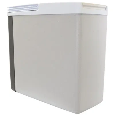 Koolatron 12v Electric Cooler/warmer 17l (18 Qt), Slim Design, Gray In White;gray