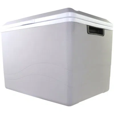 Koolatron 12v Electric Cooler/warmer 34l (36 Qt), Two-way Design, Gray In White;gray