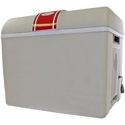 Koolatron 12v Electric Cooler/warmer 42l (45 Qt), Two-way Design, Gray In White;gray