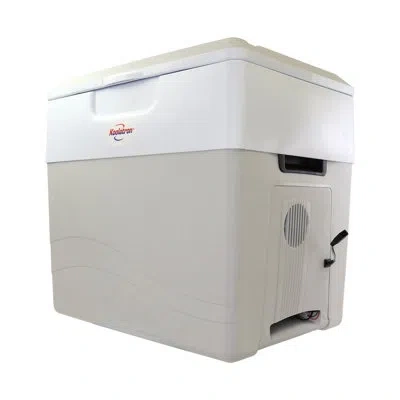 Koolatron 12v Electric Cooler/warmer 49l (52 Qt), Two-way Design, Gray In White;gray