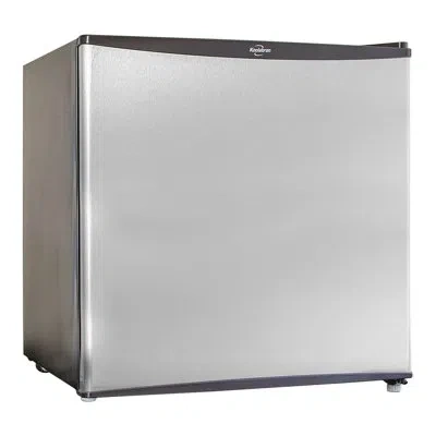 Koolatron 1.6 Cu Ft  Compact Fridge With Freezer In Silver,black