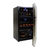 Koolatron 29 Bottle Dual Zone Wine Cooler Freestanding Wine Fridge In Black