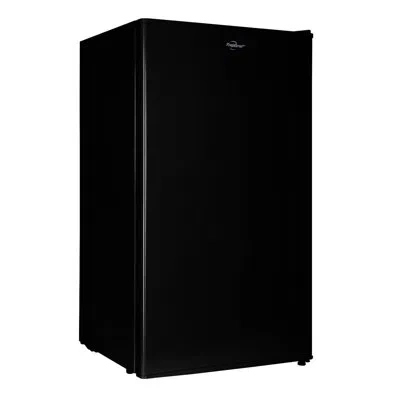 Koolatron Compact Fridge With Freezer, 3.2 Cu Ft, Black