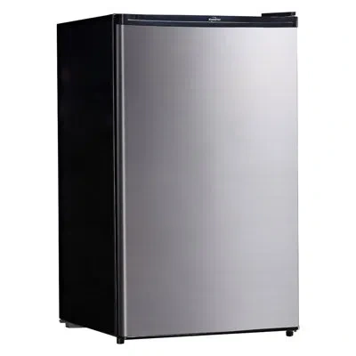 Koolatron Compact Fridge With Freezer, 4.6 Cu Ft (130l) In Silver