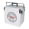 Koolatron Coors Light Retro Ice Chest Cooler With Bottle Opener 13l (14 Qt)- White And Silver In Gray