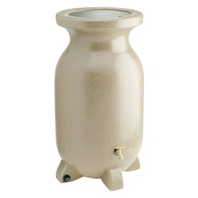 Koolatron Koolscapes Stone-look Rain Barrel, 75 Gal (285l), Sandstone In Brown