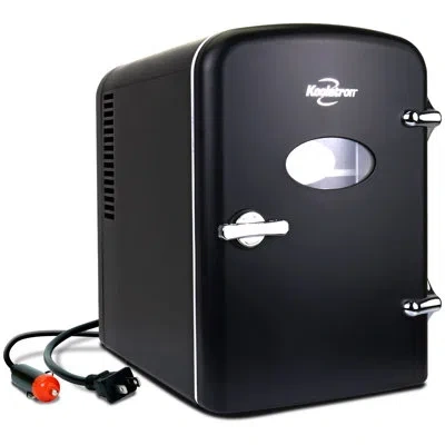 Koolatron Retro 4.2 Qt. Countertop Mini Fridge In Black