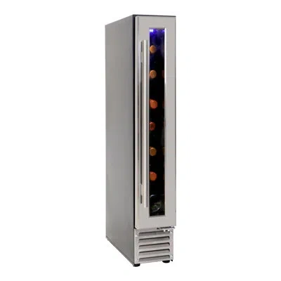 Koolatron Single Zone 6" Built-in Under-counter 7 Bottle Wine Refrigerator In Silver