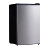Koolatron Stainless Steel Compact Fridge With Freezer- 4.4 Cu Ft (124l) In Silver