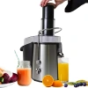 Koolatron Total Chef Juicin' Juicer Wide Mouth Centrifugal Juice Extractor- 700w In Silver