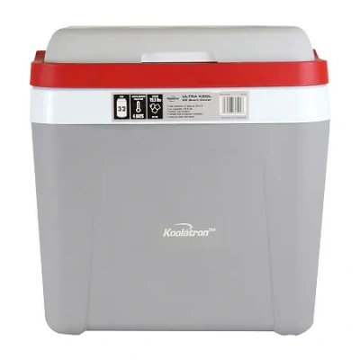 Koolatron Ultra Kool Ice Chest Cooler With Carry Handle 25 L (26 Qt) In Gray