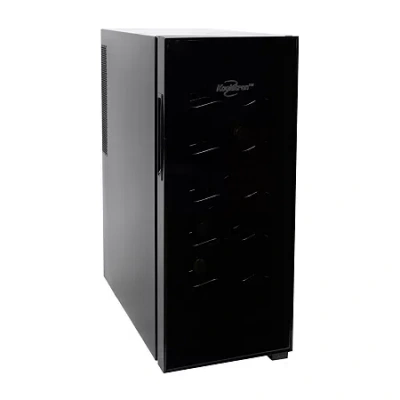 Koolatron Urban Series 12 Bottle Wine Cooler Freestanding Wine Fridge In Black