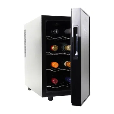 Koolatron Urban Series 8 Bottle Wine Cooler Freestanding Wine Fridge In Black