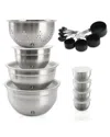 Koomade Stainless Steel 23pc Nested Mixing Bowl Set