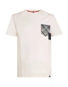 Koon Man T-shirt Beige Size Xl Cotton, Elastane In White