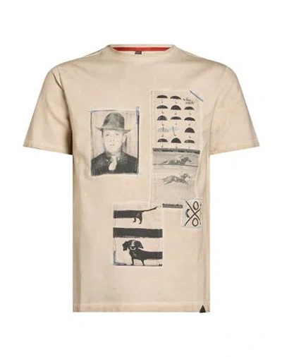 Koon Man T-shirt Beige Size Xxl Cotton In Sand