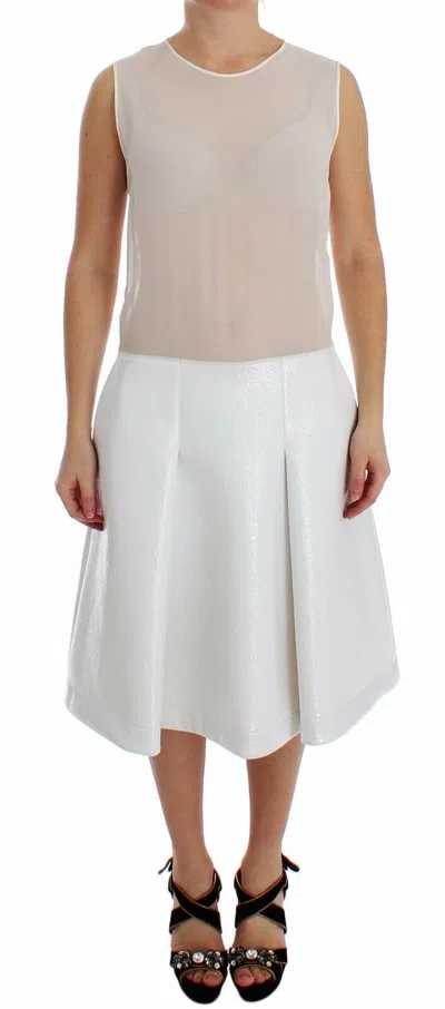 KOONHOR ELEGANT SILK-WOOL BLEND TANK WOMEN'S DRESS