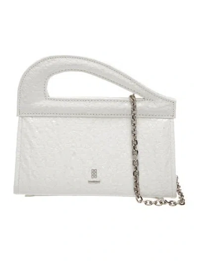 Pre-owned Kooreloo Leather Evening Bag In White