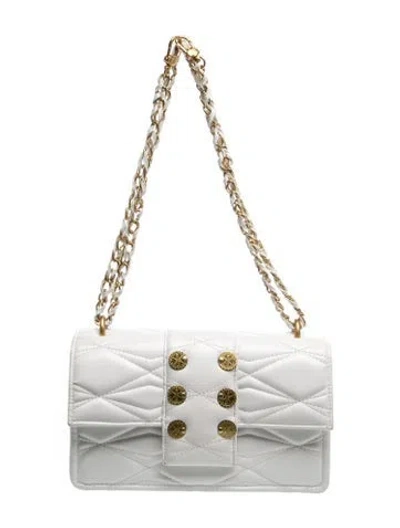 Pre-owned Kooreloo Leather Shoulder Bag In Metallic/silver