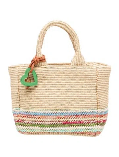 Pre-owned Kooreloo Raffia Tote In Neutrals