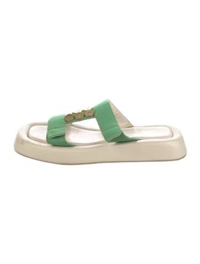 Pre-owned Kooreloo Slides In Green
