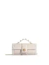 Kooreloo The Amalfi Allongé Leather Bag In Ivory In Multi