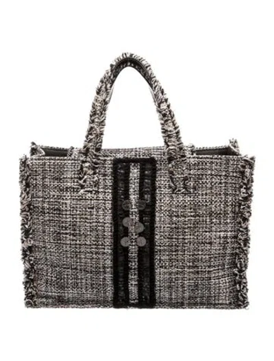 Pre-owned Kooreloo Tweed Tote In Black